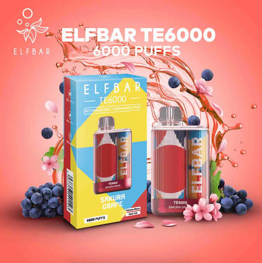 ELF BAR TE6000 Sakura Grape (6000 puffs)