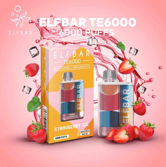 ELF BAR TE6000 Strawberry Ice (6000 puffs)