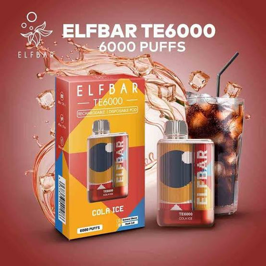 ELF BAR TE6000 Cola Ice (6000 puffs)