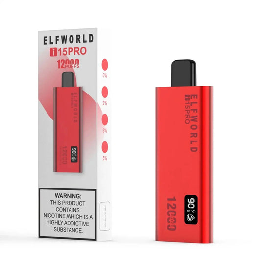 ELF WORLD i15 Pro Strawberry Ice (12000 Puffs) Indiavape24/7